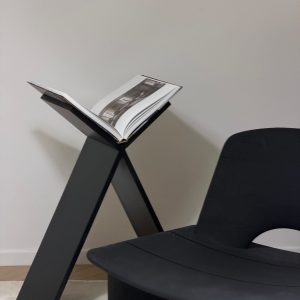 A  floor stand books