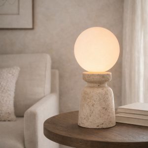 מנורה שולחנית טראוורטין ANI